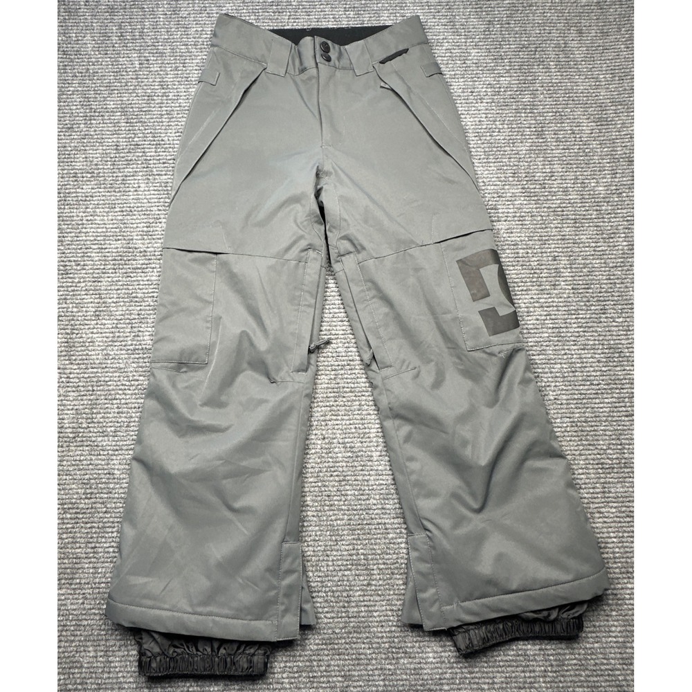 DC Snow Pants Men Medium Gray Waterproof Cargo Insulated Ski Snowboard